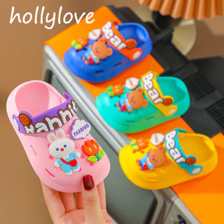 hollylove dép bé gái dép trẻ em dép cho bé trai  dép trẻ em Giày lỗ cho bé dép hoạt hình giày lỗ 2024 NEW STYLE CTX24306XO 10Z240308