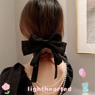 Lighthearted Nữ Satin Scrunchie Màu Trơn Phụ Kiện Tóc Bé Gái Kẹp Tóc Ngọt Ngào