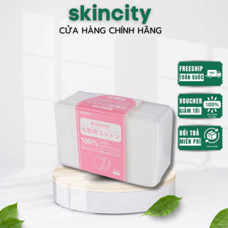 Bông Tẩy Trang 1000 Miếng Miniso Nhật Bản Dưỡng Da Cotton Pads Đa Năng Chất Bông Tự Nhiên Mềm Mại Yubin1211