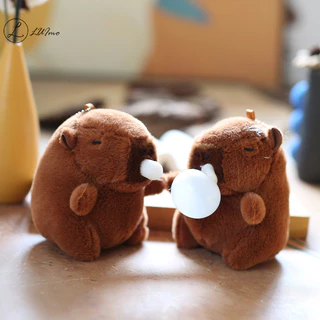 Luimo Kawaii Sang Trọng Capybara Móc Khóa Túi Dễ Thương Mặt Dây Chuyền Động Vật Lông Tơ Sáng Tạo Móc Khóa Búp Bê Nhồi Bông Đồ Chơi Trẻ Em Quà Tặng Sinh Nhật * Bán Chạy