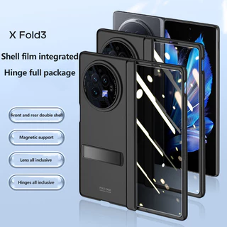 Ốp điện thoại mỏng cảm giác mờ cho VIVO X Fold3 Giá đỡ PC cứng Vỏ chống sốc có màng cường lực