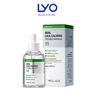 Serum dưỡng ẩm WELLAGE Cica Calming 95 Trouble Ampoule 50ml Làm dịu da mụn, phục hồi da.