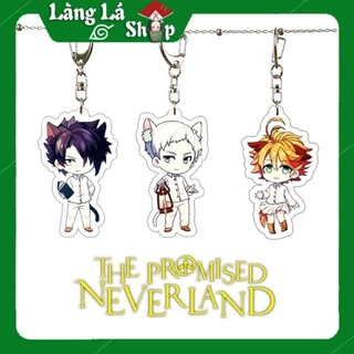 Móc khoá Mica anime Yakusoku no Neverland - Nhựa Cứng Acrylic In 2 mặt sắc nét ( ảnh thật )