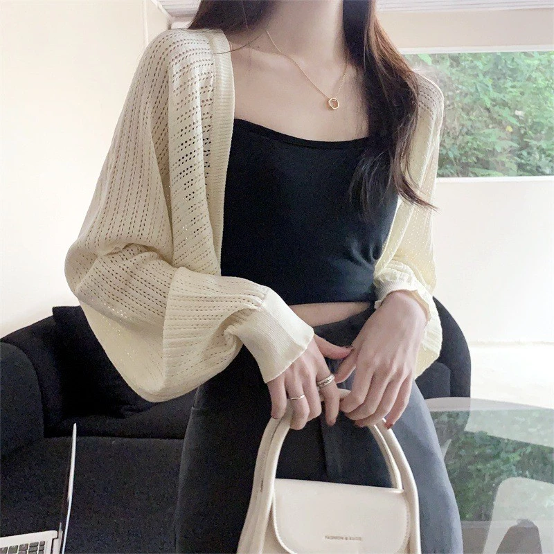 YAYUAN Short Knitted Cardigan Women's