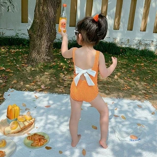 [Hàng có sẵn] Đồ bơi trẻ em Nơ kẻ sọc ngọt ngào một mảnh Đồ bơi bé gái thời trang Công chúa nhỏ Đồ bơi cho bé