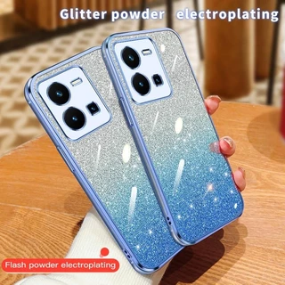 Dành Cho Vivo Y35 Y 35 4G V2205 Ốp Lưng Silicon Mềm Viền Mạ Bling TPU Ốp lưng