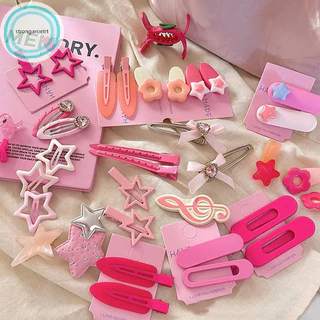 Strongaroetrt Y2k Kẹp Tóc Hồng Barrettes Hottie Kẹp Tóc Kawaii Dễ Thương BB Clip Cô Gái Trang Sức Quà Tặng Phụ Kiện Tóc Trang Trí Ins Style vn