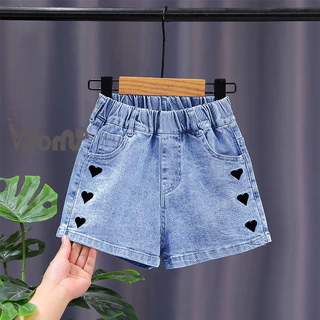 Woa / / Quần Short denim Mỏng Cỡ Lớn Thời Trang Cho Bé Gái