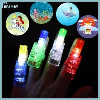 De Sáng Lên Nhẫn Cho Trẻ Em Hoạt Hình Ngón Tay Máy Chiếu Mới Lạ Đeo Ngón Tay Cosplay Đảng Đạo Cụ LED Ngón Tay Đèn Ngủ Gad