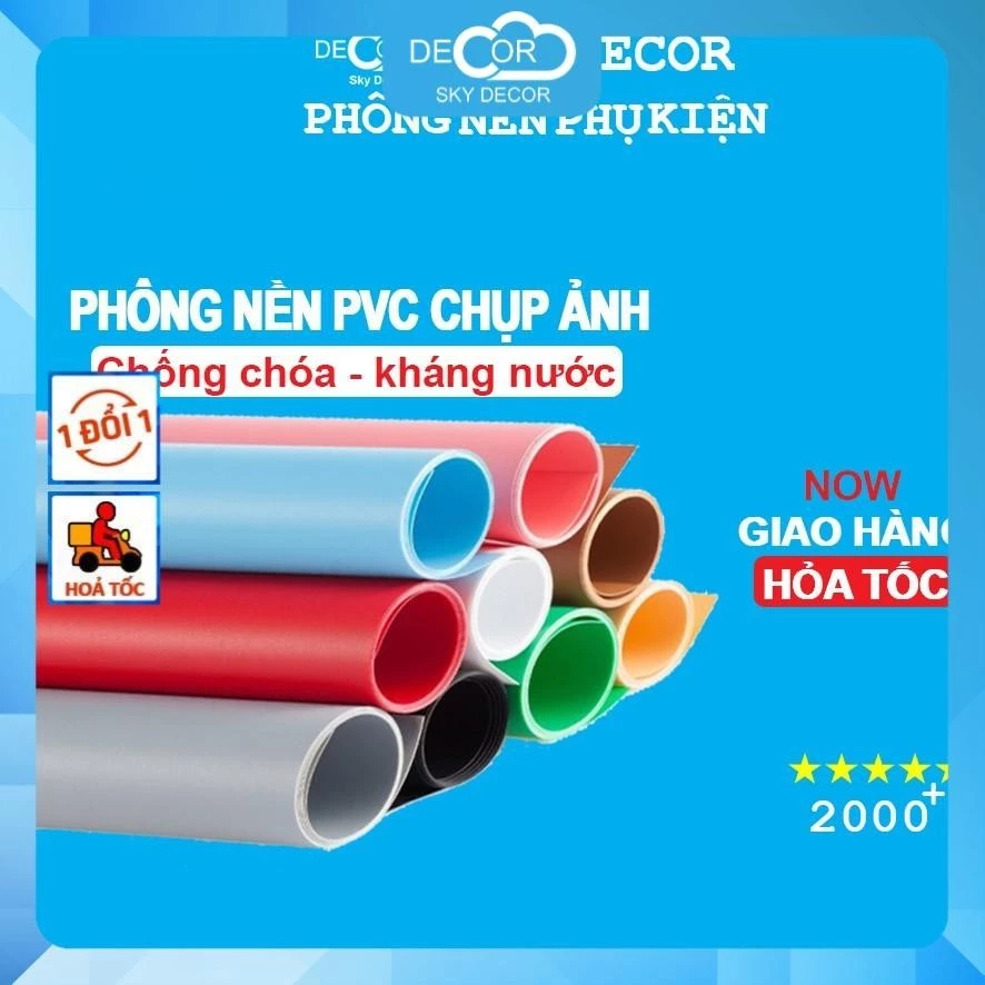 [LỖI ĐỔI MỚI] Phông nền PVC chụp ảnh mỹ phẩm, phụ kiện Sky Decor