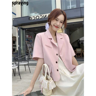 spraying áo khoác nữ blazer áo blazer nữ  tinh tế trendy New Style INS WXW24302QZ 10Z240304