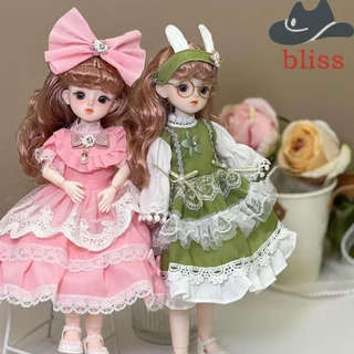 Bliss BJD Di Chuyển Khớp Búp Bê, Búp Bê Trang Điểm Kawaii 30cm Dễ Thương, Tai Thỏ BJD Cổ Tích Đẹp Váy Búp Bê 1 / 6 Cô Gái