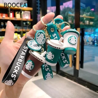 Star bucks Cà Phê Móc Khóa, PVC Sữa Trà Móc Khóa Mặt Dây Chuyền, Cao Su Mềm Thương Hiệu Sang Trọng Búp Bê Hoạt Hình Móc Khóa