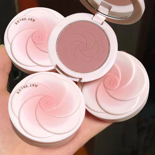 Nghệ THUẬT GIÁ TRỊ Đơn Sắc Matte Face Rouge Cheek Blush Palette Mềm Sương Mù Cánh Hoa Bột Blusher Tinting Hoa Hồng Đỏ Mịn Phấn Trang Điểm Blusher