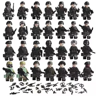 Tương thích với các khối xây dựng Lego Lực lượng đặc biệt quân sự SWAT Nhân vật nhỏ Cảnh sát quân sự Các hạt nhỏ Đồ chơi trẻ em Tương thích với các khối xây dựng Lego Lực lượng đặc biệt quân sự SWAT Nhân vật nhỏ Cảnh sát quân sự Các hạt nhỏ Đồ chơi trẻ em