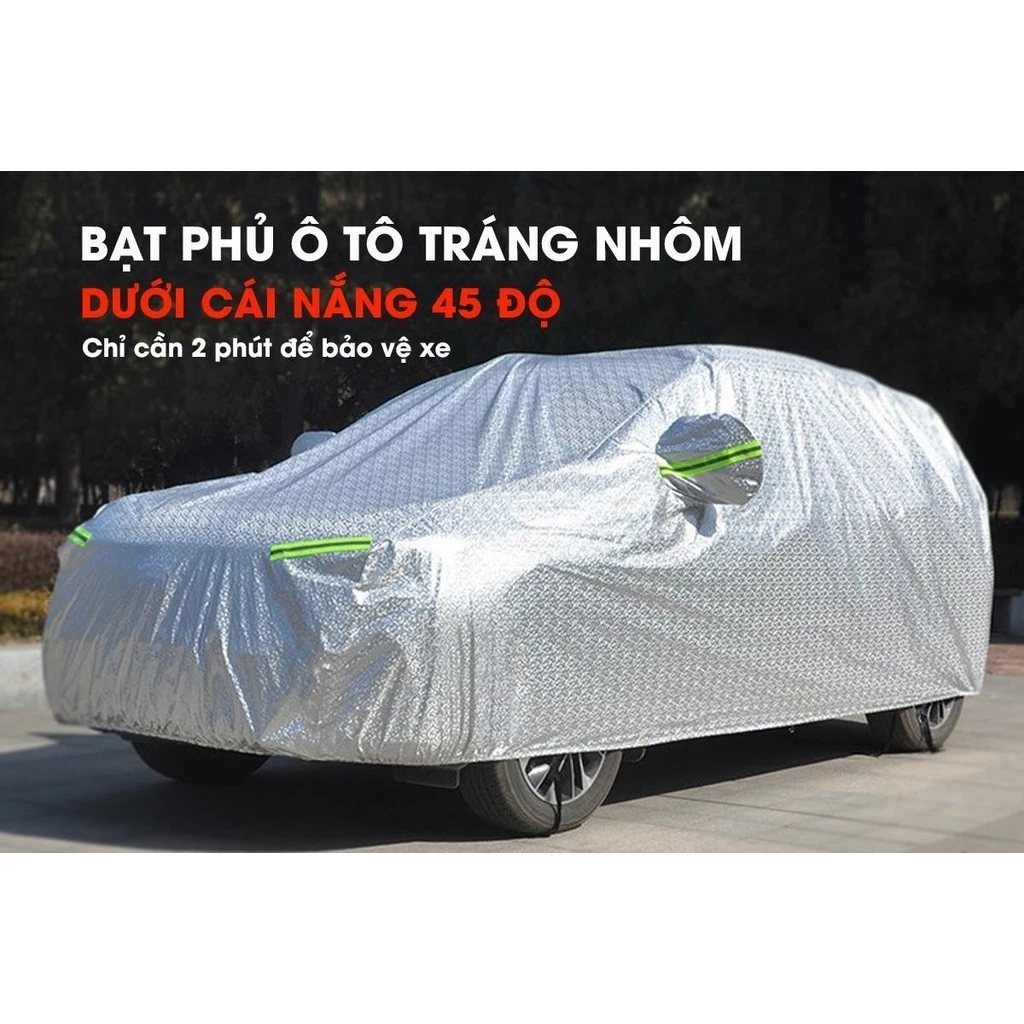 Bạt phủ trùm ô tô size to 7 chổ 9 chổ 3 lớp siêu bền️💍 CTY PP ONLINE CLICK 24 GIỜ