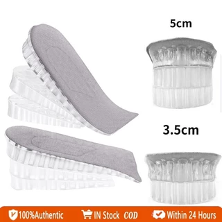 2 Lớp 3.5cm Tăng Chiều Cao Gót Đế Gel Có Thể Điều Chỉnh Giày Lắp Nâng Đế