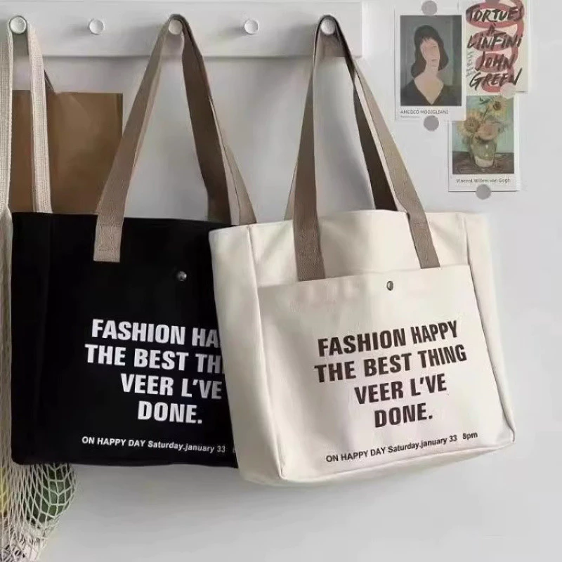 Túi đi làm túi tote canvas Túi tote nữ vải canvas đi học có khóa miệng vừa khổ a4, túi xách vải đi làm đi chơi đựng lapt