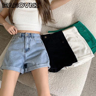 EAEOVNI quần ống rộng quần nữ jean Trendy hàn quốc Casual thời trang WNK24401TE 14Z240403