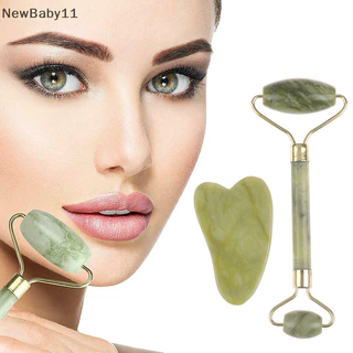 NewBaby Roller and Gua Sha Tools by Scraper Massager with Stones for Face VN