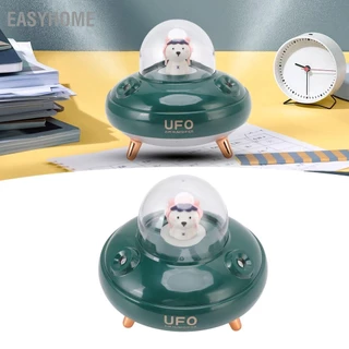 EasyHome 400ml Máy tạo độ ẩm hình UFO Đầu phun đôi USB Đèn ngủ sương mát mẻ mini yên tĩnh cho phòng