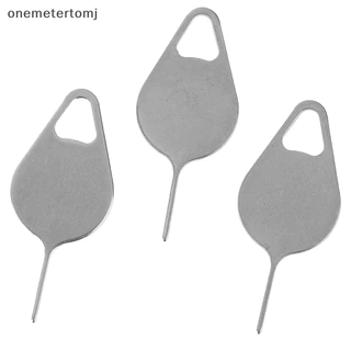 Onemetertomj 3 Cái / bộ Khay Sim Loại Bỏ Eject Pin Dụng Cụ Chìa Khóa Không Gỉ Cho Điện Thoại EN