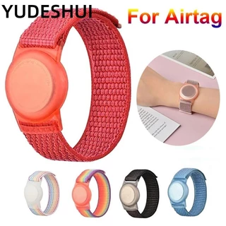 YUDESHUI Dây đeo đồng hồ, Bảo vệ có thể điều chỉnh bằng Nylon, Giá đỡ theo dõi nhẹ chống thất lạc có thể thay thế đầy màu sắc cho chó Airtag