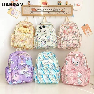 Túi đi học trẻ em UABRAV, in hoạt hình Sanrio 3-5 tuổi, túi đi học mẫu giáo