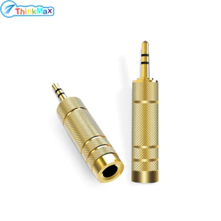 Tai Nghe 3.5 Đến 6.5 Chuyển Đổi 3.5 Mm Nam Đến 6.5 Mm Nữ Jack Cắm Micro MIC Bộ Chuyển Đổi Âm Thanh Cho PC Điện Thoại Stereo