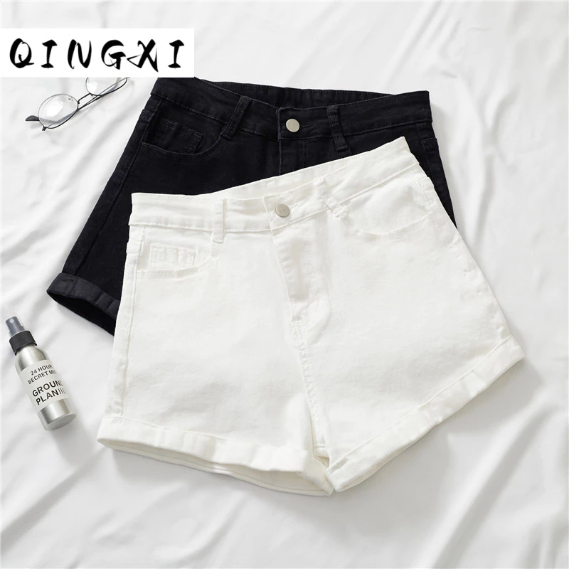 QINGXI quần short nữ quần đùi nữ jean unique Durable táo bạo Sôi động WNK24403B5 14Z240403