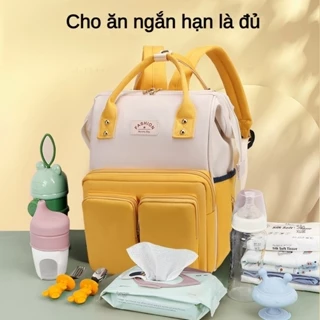 Balo Cách Nhiệt Đa Năng Nhiều Lớp Màu Tương Phản Chống Trộm Phong Cách Mới Cho Mẹ Bỉm Sữa