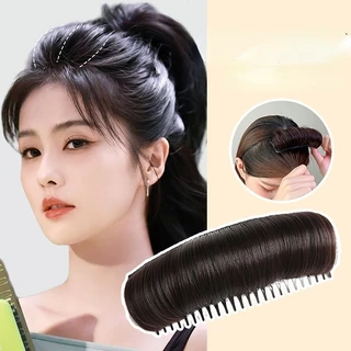Tóc Giả Phong Cách Hàn Quốc Với Kẹp Tóc Đầu Lâu Cao Cấp, Phụ Kiện Tóc Thời Trang Cho Nữ