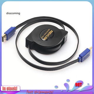 Dis _ Cáp tương thích HDMI tốc độ cao có thể thu vào Nam sang Nam cho máy tính bảng máy ảnh kỹ thuật số tương thích HDMI