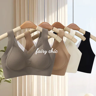 Plus kích thước áo ngực thể thao Thoải mái Liền mạch Push Up bra cố định áo ngực đệm áo ngực Không dây ren định hình áo ngực