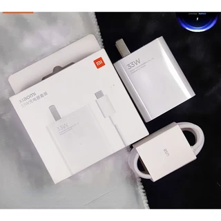 Bộ Sạc Nhanh Xiaomi 33W Cổng Type-C - Sạc Nhanh Cho Điện Thoại Android, IOS Full Box Pin Vào Ổn Định