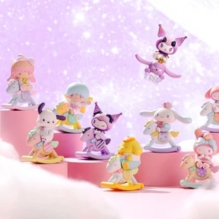 Sanrio Childlike Heart Carousel Blind Box Hình Melody Kuromi Máy Tính Để Bàn Trang Trí Quà Tặng