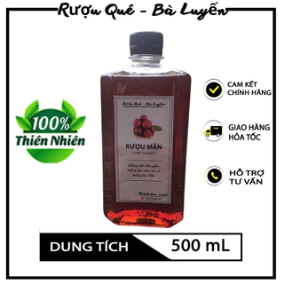 R.ươu Mận hậu đường phèn 1 lít.ngon ngọt hậu.êm phê - Rượu Quê Bà Luyến