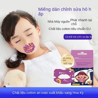 Miếng Dán Miệng Khi Ngủ Chống Ngáy Chống Khô Họng điều chỉnh hô hấp trẻ em và người lớn