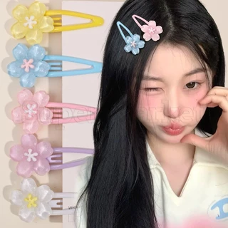 [Đặc sắc] Kẹp tóc Sweet Sakura - Phụ kiện tóc Dress Up - Kẹp tóc bên anh đào - Mũ đội đầu Barrettes cho bé gái - Thời trang, Hàn Quốc, Kẹp mỏ vịt