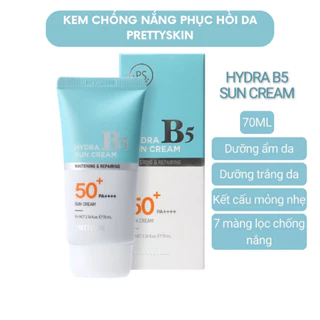 Kem chống nắng B5 Pretty Skin Sun Cream SPF 50+/PA+++ 70ml Hàn Quốc Mit Beauty phục hồi dưỡng trắng da mềm mại