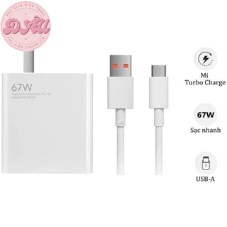 Bộ Sạc Nhanh Xiaomi Mi 67W - Cáp Sạc 6A USB Type-C cho Xiaomi 11 Pro & Xiaomi 11 Ultra Dâu_store23