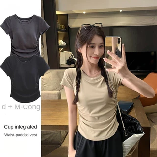 Áo thun Cotton cổ tròn hàng đầu dành cho nữ