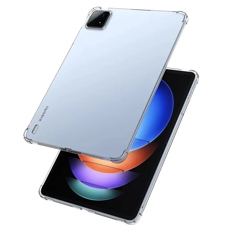 For Xiaomi Mi Pad 6S Pro 12.4 mipad 12.4"pad6 S TPU Clear Case Shockproof AirBag Transparent Tablet Cover