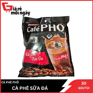 Cà phê sữa đá hòa tan CAFE PHỐ bịch 720g (30 gói x 24g)