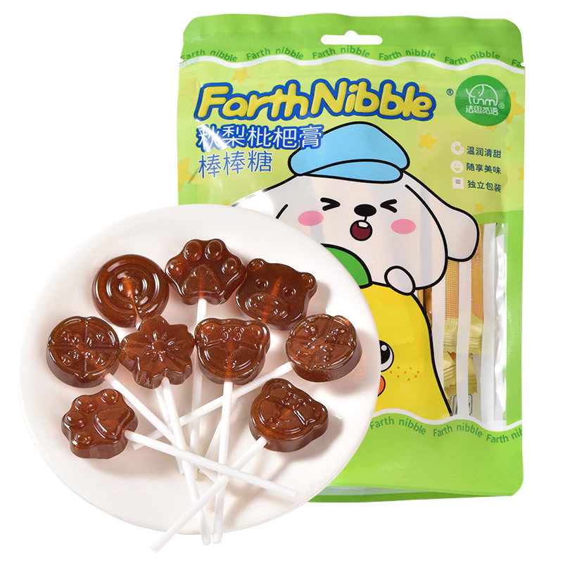 Kẹo Mút Vị Quả Lê Thơm Ngon Cho Bé Hình Dáng Đáng Yêu Fasi Miyu Autumn Pear Cream Stick Candy