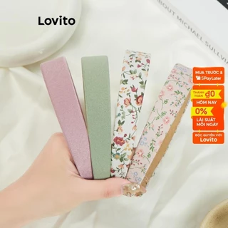 Băng đô LOVITO cơ bản màu trơn dễ thương cho nữ L57AD024 (Nhiều màu/ trắng/ hồng/ xanh lá)