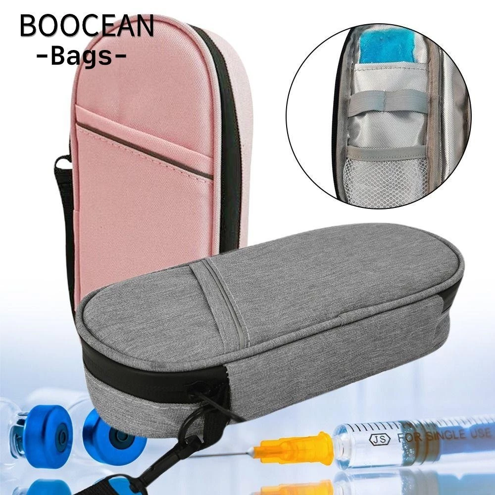 BOOCEAN Túi Làm Mát Insulin Cho Bệnh Tiểu Đường Người Bút Gói Tủ Đông Thuốc Túi Bảo Quản Lạnh Glacii