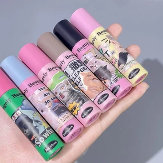 Matte Lip Gloss 6 Màu Lâu Dài Chất Lỏng Trang Điểm Mỹ Phẩm Son Môi Nhung Chống Dính Cốc Lỏng Son Môi Nữ