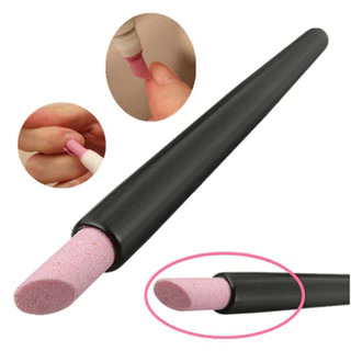 Nail Art Quartz Scrub Stone Cuticle Remover Stick Pen Pusher Ba Lan Dụng cụ làm móng tay