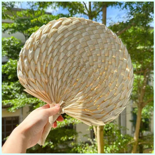 Handmade Cỏ Dệt Quạt Tự Nhiên Dệt Lá Lòng Bàn Tay Thơm Gấu Trúc Quạt Tre Trang Trí Nhà Cửa Chống Muỗi Quạt Nghệ Thuật Thủ Công